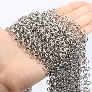 Thép không gỉ Bốn lá Vòng Tròn Dây Chuyền Trang Sức DIY Vòng Cổ Vòng Tay Phụ Kiện