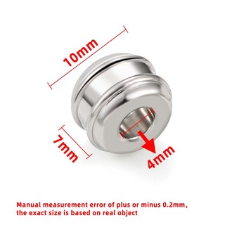 Thép không gỉ Lỗ Lớn Rời Hạt Trang Sức DIY Vòng Cổ Vòng Tay Phụ Kiện Thông Lỗ Hạt