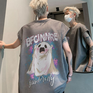 Gksss Áo Vest Nam Mùa Hè Mỹ Retro Đường Phố Bé Trai Màu Hồng Đẹp Trai Rời Thường Ngày Không Tay Top