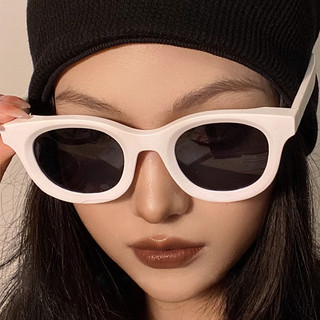Kính râm tròn Punk thời trang mới dành cho nữ Kính râm Hip Hop cổ điển
