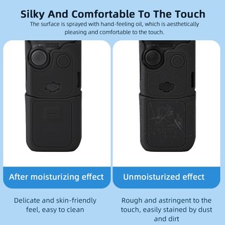 Dành cho DJI OSMO POCKET 3, vỏ silicon máy ảnh, vỏ ống kính, phụ kiện chặn ánh sáng màn hình