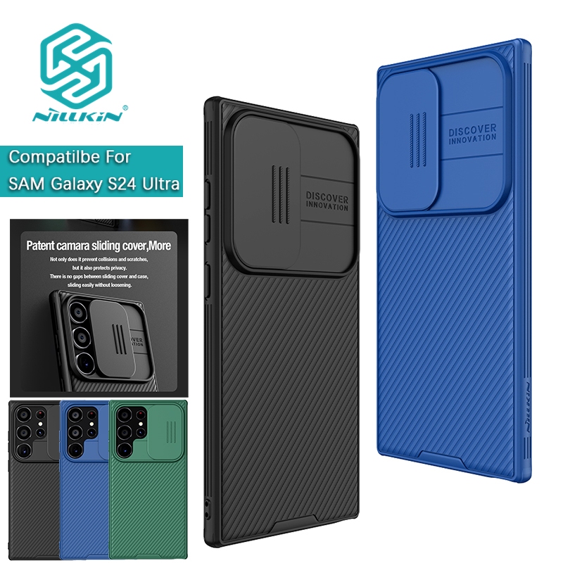 Nillkin Dành Cho Samsung Galaxy S24 Ultra / S24 + / S24 Plus / S24 FE / S23 FE Camshield Pro Bảo Vệ Ống Kính Máy Ảnh Trượt Ốp Lưng Cứng Vỏ Điện Thoại Vỏ Bảo Vệ