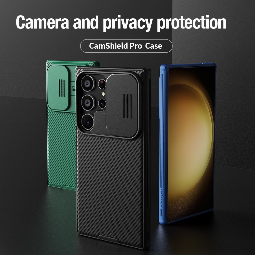 Nillkin Dành Cho Samsung Galaxy S24 Ultra / S24 + / S24 Plus / S24 FE / S23 FE Camshield Pro Bảo Vệ Ống Kính Máy Ảnh Trượt Ốp Lưng Cứng Vỏ Điện Thoại Vỏ Bảo Vệ