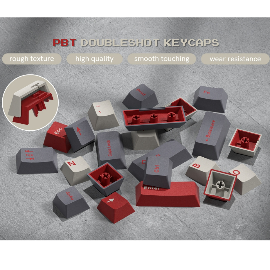 Womier Keycaps Keycaps PBT Double Shot 60% 65% 75% Cherry Profile Retro Keycaps, 61/ 64/ 68/ 84/ 87/ 100/ 104/ 108 Bàn phím cơ chơi game | BigBuy360 - bigbuy360.vn