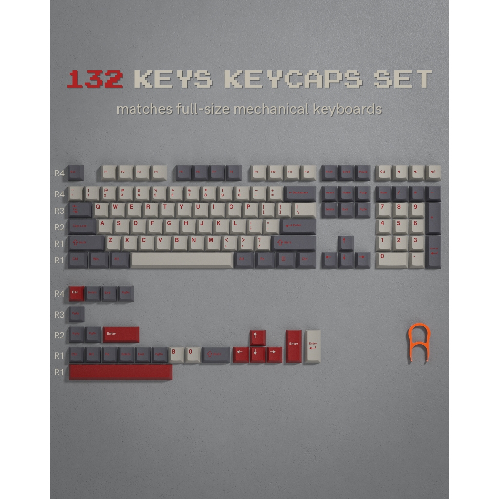 Womier Keycaps Keycaps PBT Double Shot 60% 65% 75% Cherry Profile Retro Keycaps, 61/ 64/ 68/ 84/ 87/ 100/ 104/ 108 Bàn phím cơ chơi game | BigBuy360 - bigbuy360.vn