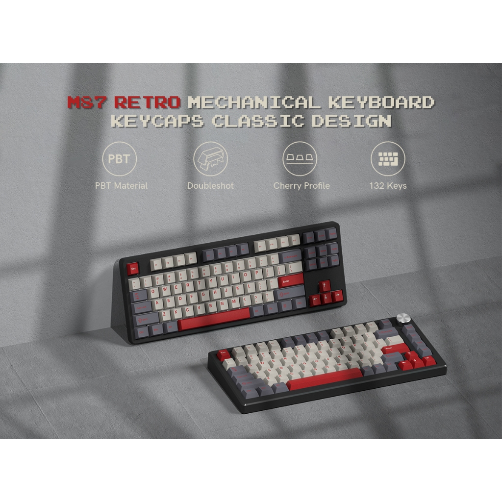 Womier Keycaps Keycaps PBT Double Shot 60% 65% 75% Cherry Profile Retro Keycaps, 61/ 64/ 68/ 84/ 87/ 100/ 104/ 108 Bàn phím cơ chơi game | BigBuy360 - bigbuy360.vn