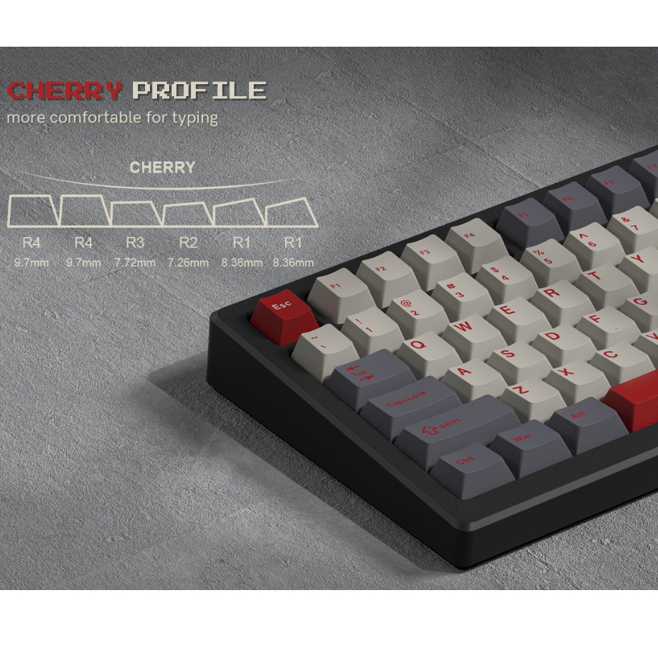 Womier Keycaps Keycaps PBT Double Shot 60% 65% 75% Cherry Profile Retro Keycaps, 61/ 64/ 68/ 84/ 87/ 100/ 104/ 108 Bàn phím cơ chơi game | BigBuy360 - bigbuy360.vn