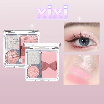 Xixi Eyeshadow Bảng Phấn Mắt Ba Màu Phấn Mắt Phấn Matte Long Lanh Ngọc Trai Phấn Mắt Bảng Phấn Mắt Tự Nhiên Làm Sáng Matte Eye Shadow Palette NO.D517