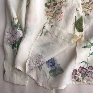 Phong Cách Hàn Quốc Nữ Nữ Rời Hoa Áo Sơ Mi Dài Tay Baju Baju Wanita Lengan Panjang Kemeja