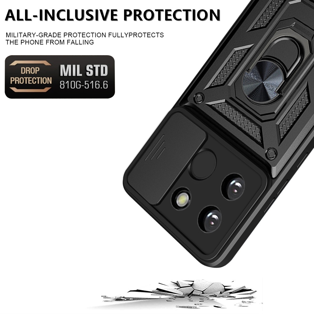 Ốp lưng giá đỡ vòng từ tính chống sốc Armor Infinix Note 12 30 40 G96 X6812B X665B X665E X6827 X6831 X670 X6833B X6711 X678B X6710 VIP Pro Plus 2023 4G 5G Vỏ lưng Cove