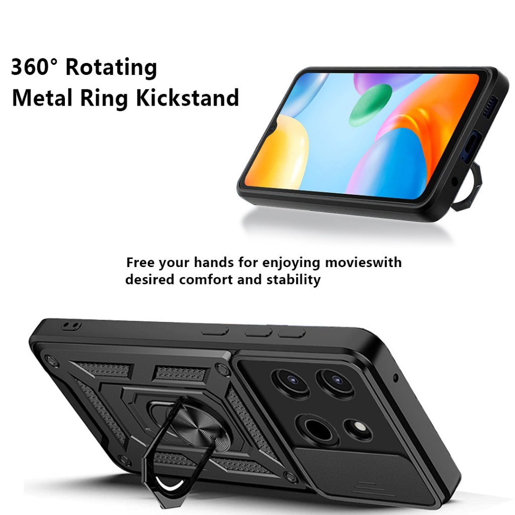 Ốp lưng giá đỡ vòng từ tính chống sốc Armor Infinix Note 12 30 40 G96 X6812B X665B X665E X6827 X6831 X670 X6833B X6711 X678B X6710 VIP Pro Plus 2023 4G 5G Vỏ lưng Cove