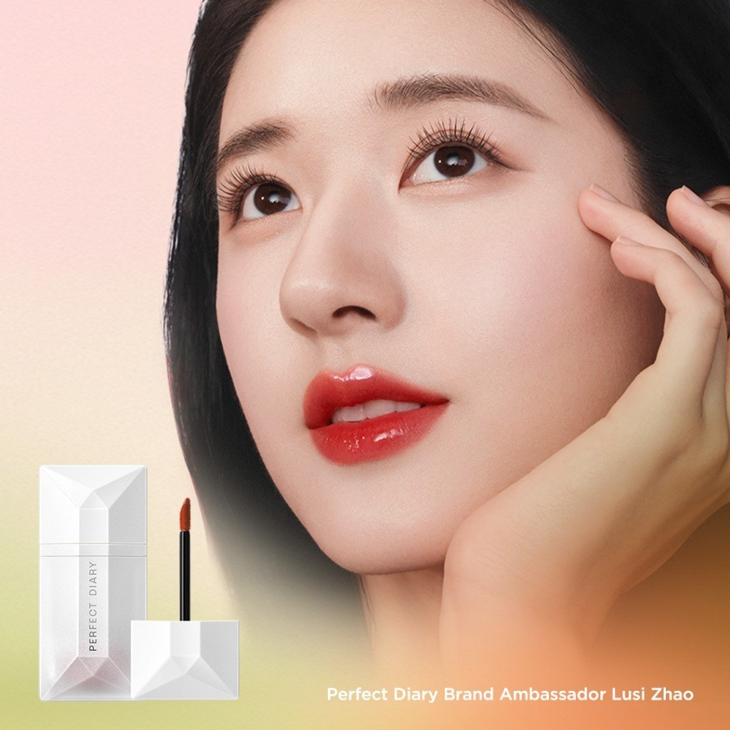 Ảnh Son môi lấp lánh PERFECT DIARY 4ml chiết xuất trà xanh dưỡng ẩm êm dịu 2