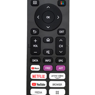Điều Khiển Mới Dành Cho Devant Smart TV Remote Dành Cho Hisense 4K LED Smart TV Điều Khiển Từ Xa EN2N30H EN2Q30H EN2I30H EN2G30H với Netflix Youtube media prime video 32STV103 50QUHV04 55UHD202