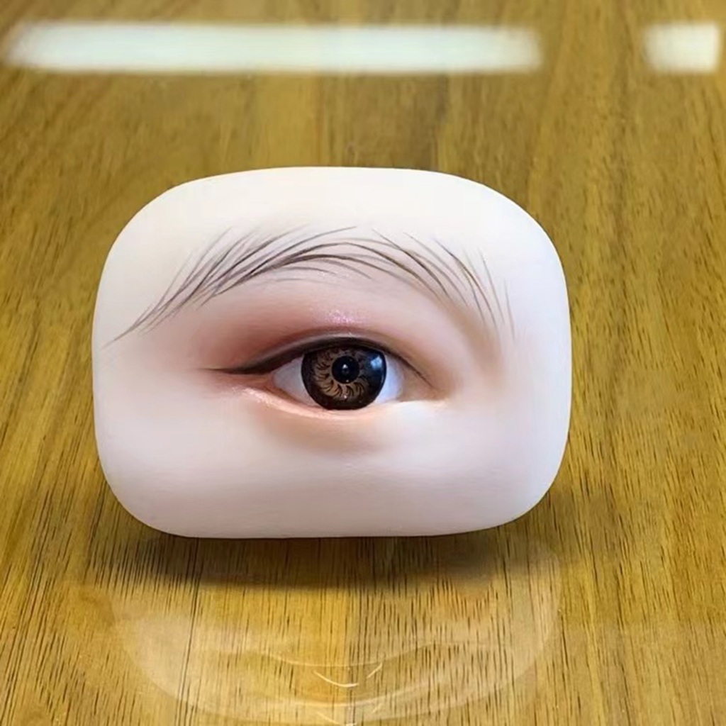 Mô hình thực hành silicon lông mày Mô hình lông mày mềm mại trông thực tế cho phụ kiện thực hành lông mày