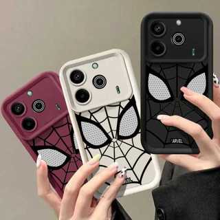 Dành cho Tecno Pova 6 NEO 5G Ốp lưng Tecno Pova 6 pro 5G Pova 5 pro 5G 5 4G Vỏ điện thoại bảo vệ camera chống rơi Vỏ mềm họa tiết Người nhện đen trắng