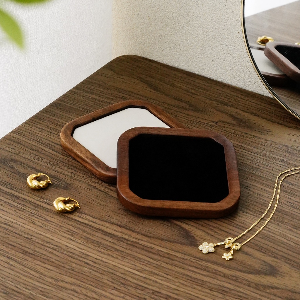 Casegrace Gỗ Chắc Chắn Khay Trang Sức Trang Sức Màn Hình Đứng Bông Tai Gỗ Bảo Quản Đồ Trang Trí Vòng Tay Màn Hình Đạo Cụ Ảnh
