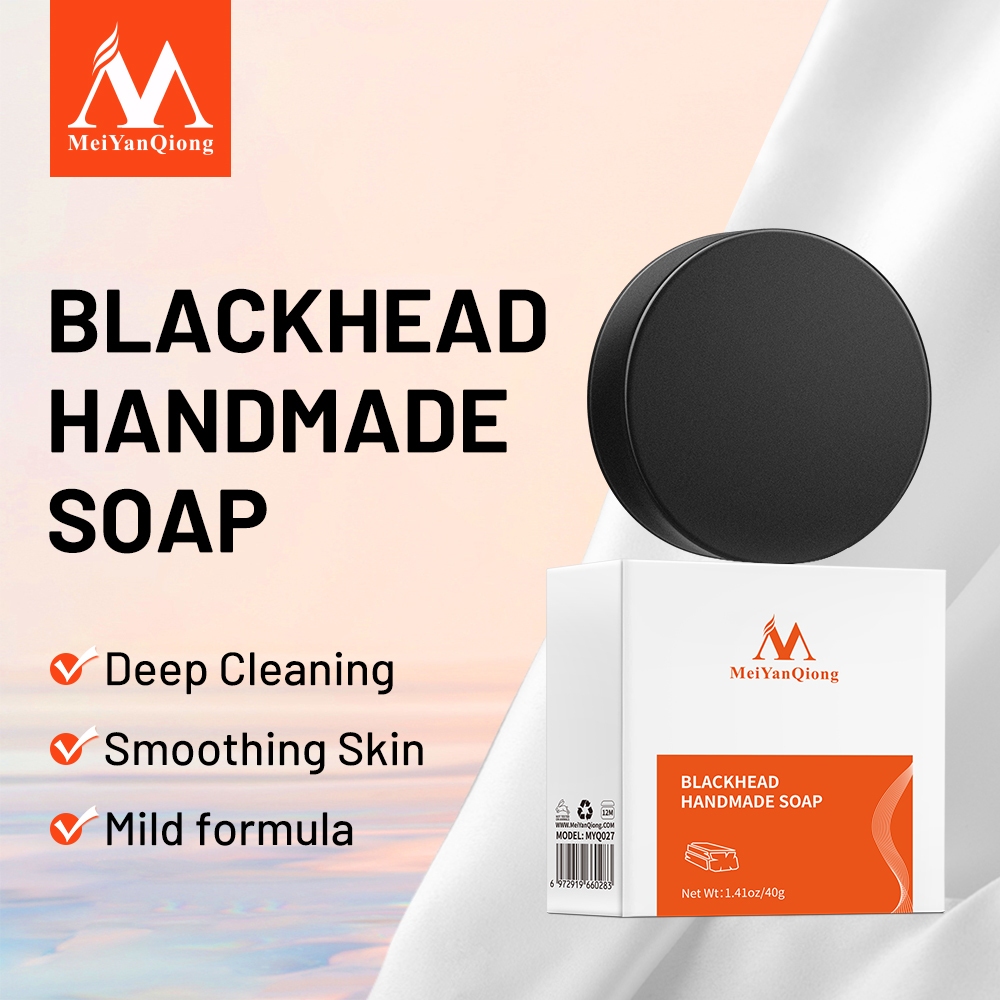Ảnh MeiYanQiong Xà bông rửa mặt  than tre đen loại bỏ mụn đầu đen kiềm dầu se khít lỗ chân lông lớn hiệu quả 1