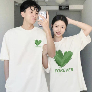 HIIXIIVI Thương Hiệu Mới 100% Cotton Unisex Áo Thun Nữ Tay Ngắn Nam Nữ Baggy Cổ Tròn Rời In Độc Đáo Cặp Đôi Tee