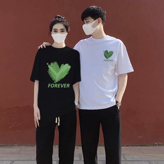 HIIXIIVI Thương Hiệu Mới 100% Cotton Unisex Áo Thun Nữ Tay Ngắn Nam Nữ Baggy Cổ Tròn Rời In Độc Đáo Cặp Đôi Tee
