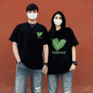 HIIXIIVI Thương Hiệu Mới 100% Cotton Unisex Áo Thun Nữ Tay Ngắn Nam Nữ Baggy Cổ Tròn Rời In Độc Đáo Cặp Đôi Tee