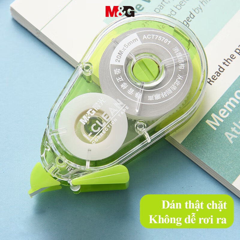 Băng Chỉnh Sửa 20m/30m * 5mm M&G Lõi Băng Mạnh Học Sinh Băng Chỉnh Tiếng Ồn Thấp