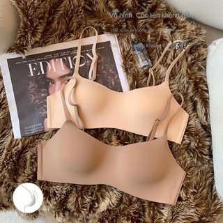 Cốc mỏng không sẹo, một mảnh, nửa cốc, ngực nhỏ tập hợp, bề mặt nhẵn, kiểu dáng mỏng, thoải mái, không có vòng thép, áo ngực chống chảy xệ