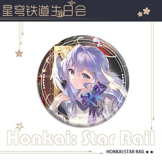 Game Honkai: Star Rail Sparkle Aventurine Firefly Kim Loại Huy Hiệu Pin Trâm Sưu Tập Quà Tặng