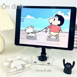 trong suốt giá đỡ máy tính bảng sang trọng giá đỡ điện thoại di động tại nhà để bàn để xem phim truyền hình và xem hiện Cat Claw Acrylic Phone Holder【Chiosala12】