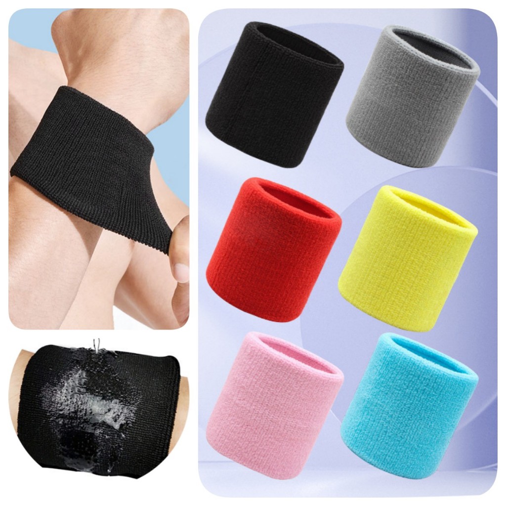 Newwellknownepic Cotton Cổ Tay Hỗ Trợ Dây Đeo Tay Thể Thao Nẹp Mồ Hôi Vòng Tay Quần Vợt Bảo Vệ Dây Đeo Bảo Vệ Thể Dục Chạy Mồ Hôi Tập Gym VN
