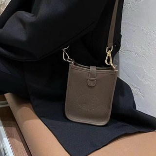 Túi xách da bò lớp đầu tiên F Túi đựng điện thoại di động Mini dành cho nữ