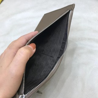 Ví dài da thật chính hãng dành cho nữ siêu mỏng Lớp đầu tiên có dây kéo da bò Ví đựng tiền xu