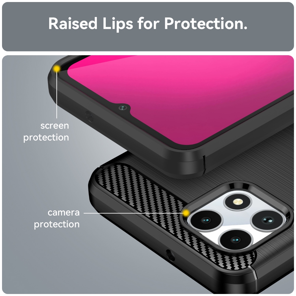 Da Mờ Mờ Mờ Cho T-Mobile REVVL7 REVVL 7 / T Điện Thoại 2 Cảm Giác Chống Rơi Vỏ Điện Thoại Di Động Vỏ Mềm