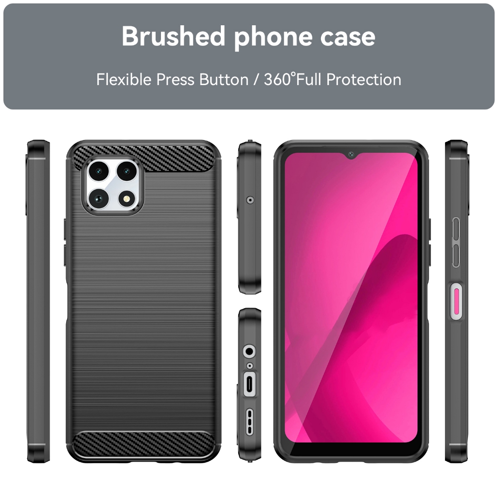 Da Mờ Mờ Mờ Cho T-Mobile REVVL7 REVVL 7 / T Điện Thoại 2 Cảm Giác Chống Rơi Vỏ Điện Thoại Di Động Vỏ Mềm