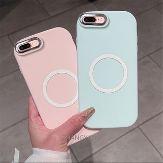 Ốp Lưng Cho iPhone 7 plus 8 plus 7 8 Ốp Điện Thoại TPU Silicon Có Chức Năng Từ Tính Điện Thoại Mềm Có Màu Hoạt Hình Chống Sốc Và Chống ố