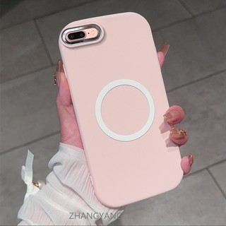 Ốp Lưng Cho iPhone 7 plus 8 plus 7 8 Ốp Điện Thoại TPU Silicon Có Chức Năng Từ Tính Điện Thoại Mềm Có Màu Hoạt Hình Chống Sốc Và Chống ố