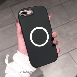Ốp Lưng Cho iPhone 7 plus 8 plus 7 8 Ốp Điện Thoại TPU Silicon Có Chức Năng Từ Tính Điện Thoại Mềm Có Màu Hoạt Hình Chống Sốc Và Chống ố