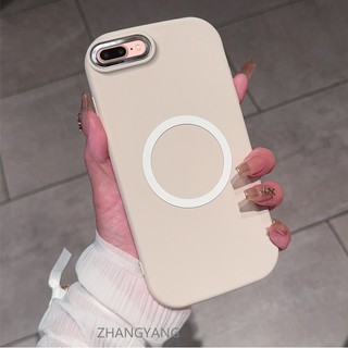 Ốp Lưng Cho iPhone 7 plus 8 plus 7 8 Ốp Điện Thoại TPU Silicon Có Chức Năng Từ Tính Điện Thoại Mềm Có Màu Hoạt Hình Chống Sốc Và Chống ố