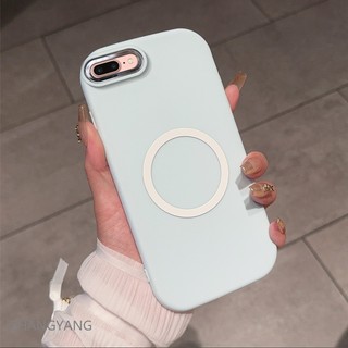 Ốp Lưng Cho iPhone 7 plus 8 plus 7 8 Ốp Điện Thoại TPU Silicon Có Chức Năng Từ Tính Điện Thoại Mềm Có Màu Hoạt Hình Chống Sốc Và Chống ố