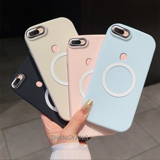 Ốp Lưng Cho OPPO A5S A12 A7 F9 Ốp Điện Thoại TPU Silicon Có Chức Năng Từ Tính Vỏ Mềm Có Màu Hoạt Hình Chống Sốc Và Chống ố