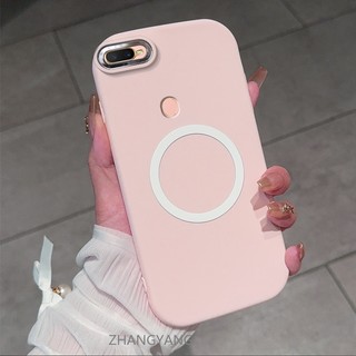 Ốp Lưng Cho OPPO A5S A12 A7 F9 Ốp Điện Thoại TPU Silicon Có Chức Năng Từ Tính Vỏ Mềm Có Màu Hoạt Hình Chống Sốc Và Chống ố