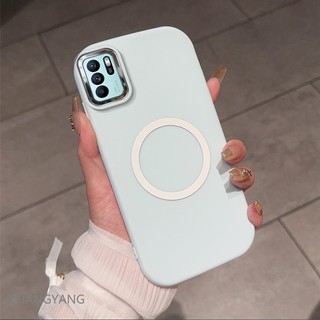 Ốp Lưng Cho OPPO RENO 6 5G RENO 6Z 5G Ốp Điện Thoại TPU Silicon Có Chức Năng Từ Tính Vỏ Mềm Có Màu Hoạt Hình Chống Sốc Và Chống ố