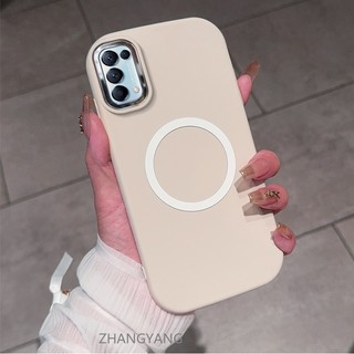 Ốp Lưng Cho OPPO Reno4 reno5 reno 5k Ốp Điện Thoại TPU Silicon Chức Năng Từ Tính Vỏ Mềm Có Màu Hoạt Hình Chống Sốc Và Chống ố