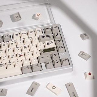 Retro Love Story Keycaps PBT Dye-sub Cherry Profile Keycap Custom Keycaps Tương thích với Cherry Gateron MX Switch