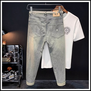 Quần jean nam ESEA American retro dáng rộng giản dị chất lượng cao thiết kế phong cách trung tính