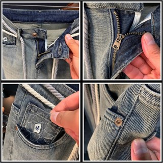 Quần jean nam Gksss kiểu Mỹ cổ điển dáng rộng giản dị chất lượng cao phong cách trung tính quần jean thiết kế