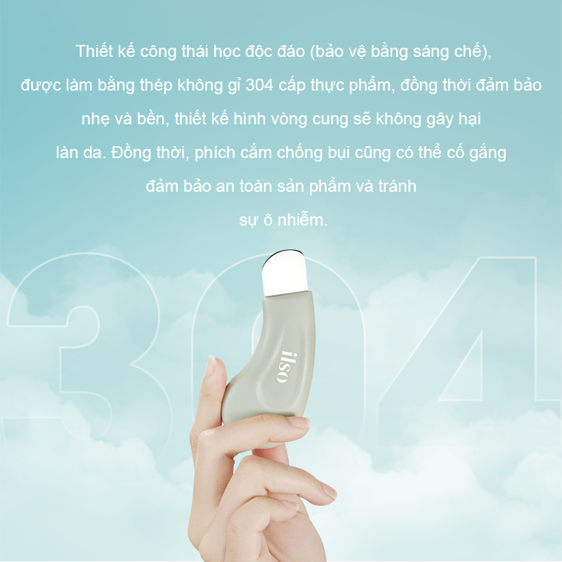 ilso Dụng Cụ Tẩy Mụn Đầu Đen Mũi Dụng Cụ Trang Điểm Tẩy Mụn Đầu Đen Đầu Trắng