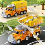 Temi Xe Ô Tô Đồ Chơi Xe Tải 9 Trong 1 Âm Nhạc Ánh Sáng Xe Tải Gara Ô Tô Di Động Bản Đồ Xây Dựng Đánh Dấu Quán Tính — ảnh 5