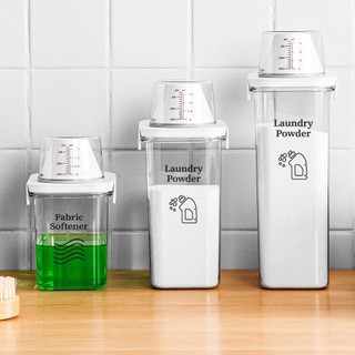 Hộp Đựng Đồ Giặt Có Nắp Đậy Tiện Dụng, Bình Đựng Nước Giặt, Lọ Đựng Nước Giặt Laundry Container【Chiosala12】