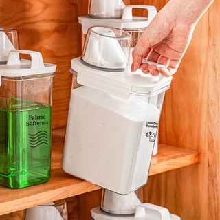 Hộp Đựng Đồ Giặt Có Nắp Đậy Tiện Dụng, Bình Đựng Nước Giặt, Lọ Đựng Nước Giặt Laundry Container【Chiosala12】