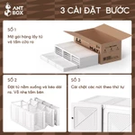 Tủ Quần Áo Màu Trắng ANTBOX 6-15 Ngăn 1-3 Móc Cần Lắp Đặt Khung Liền Khối Nhà Lưu Trữ Ổn Định Mạnh Mẽ Công Suất Cao Minh Bạch Và Có Thể Nhìn Thấy — ảnh 8